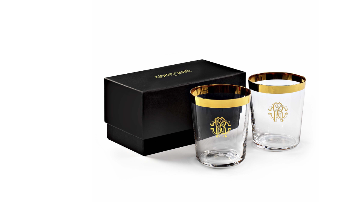 ROBERTO CAVALLI - BICCHIERE OLD FASHION / OLD FASHION GLASS - SET 2 PZ